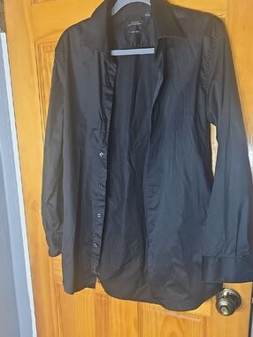 Black MENS MARC ANTHONY Button-Up Shirt - Classic Collared SLIM FIT
